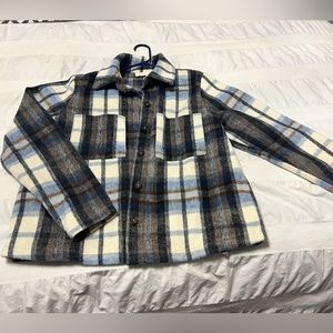 Blue plaid Melloday Shacket